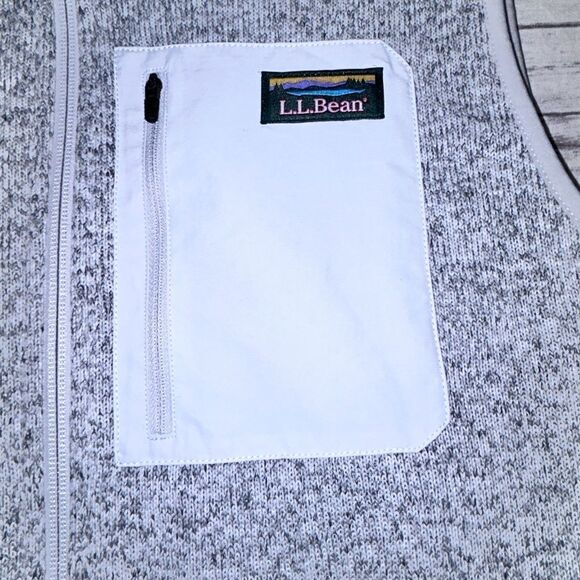 L.L.Bean Sweater Fleece Long Vest - Picture 4 of 11